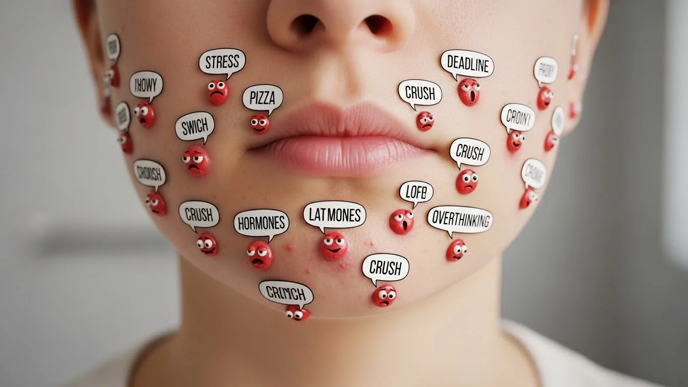 Acne on Chin Meaning in Simple Terms