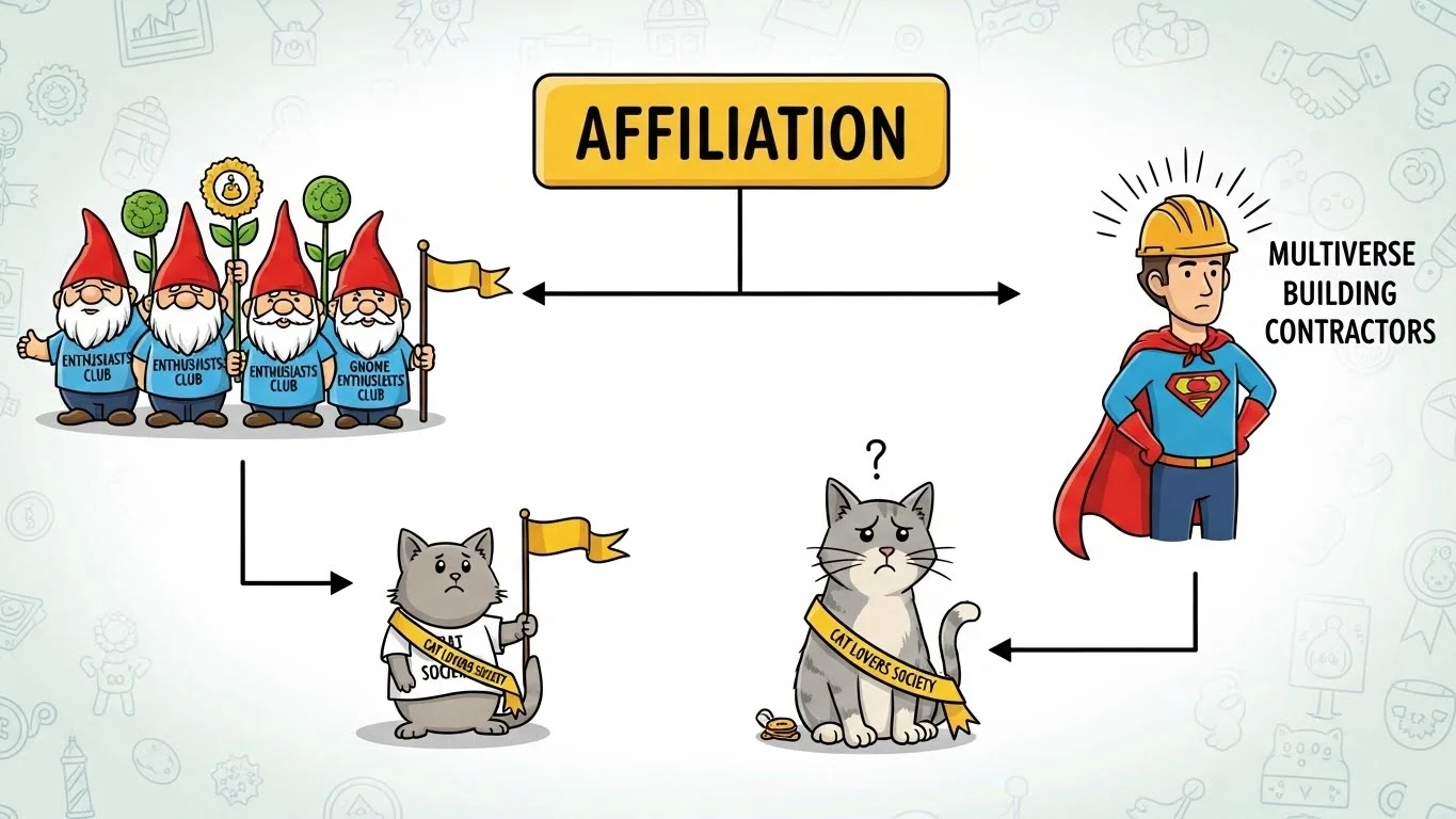 Affiliation Meaning in Online Profiles