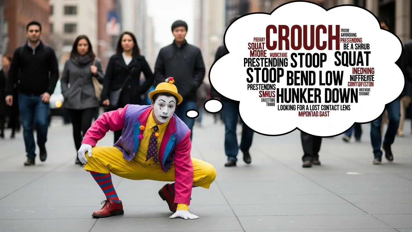 Crouch Meaning in Simple Terms