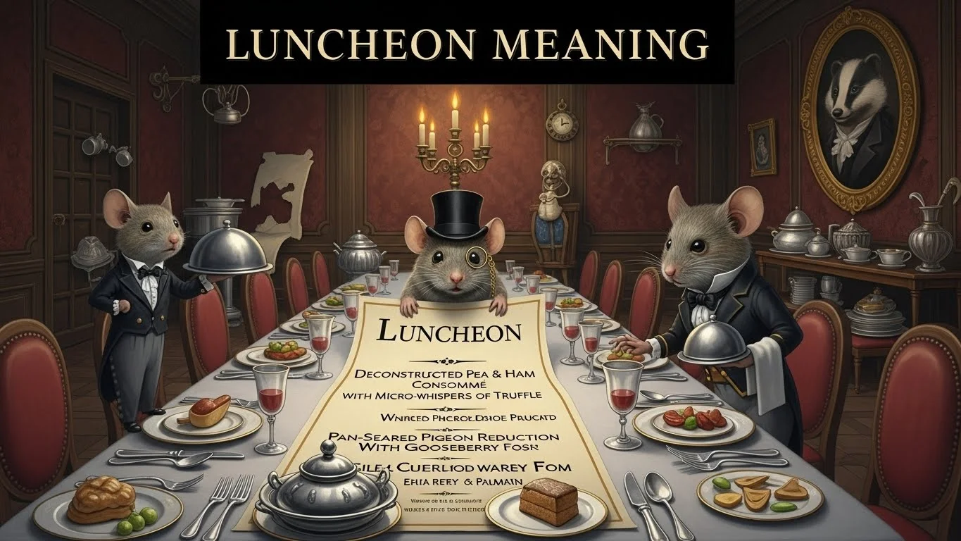 What Does Luncheon Mean