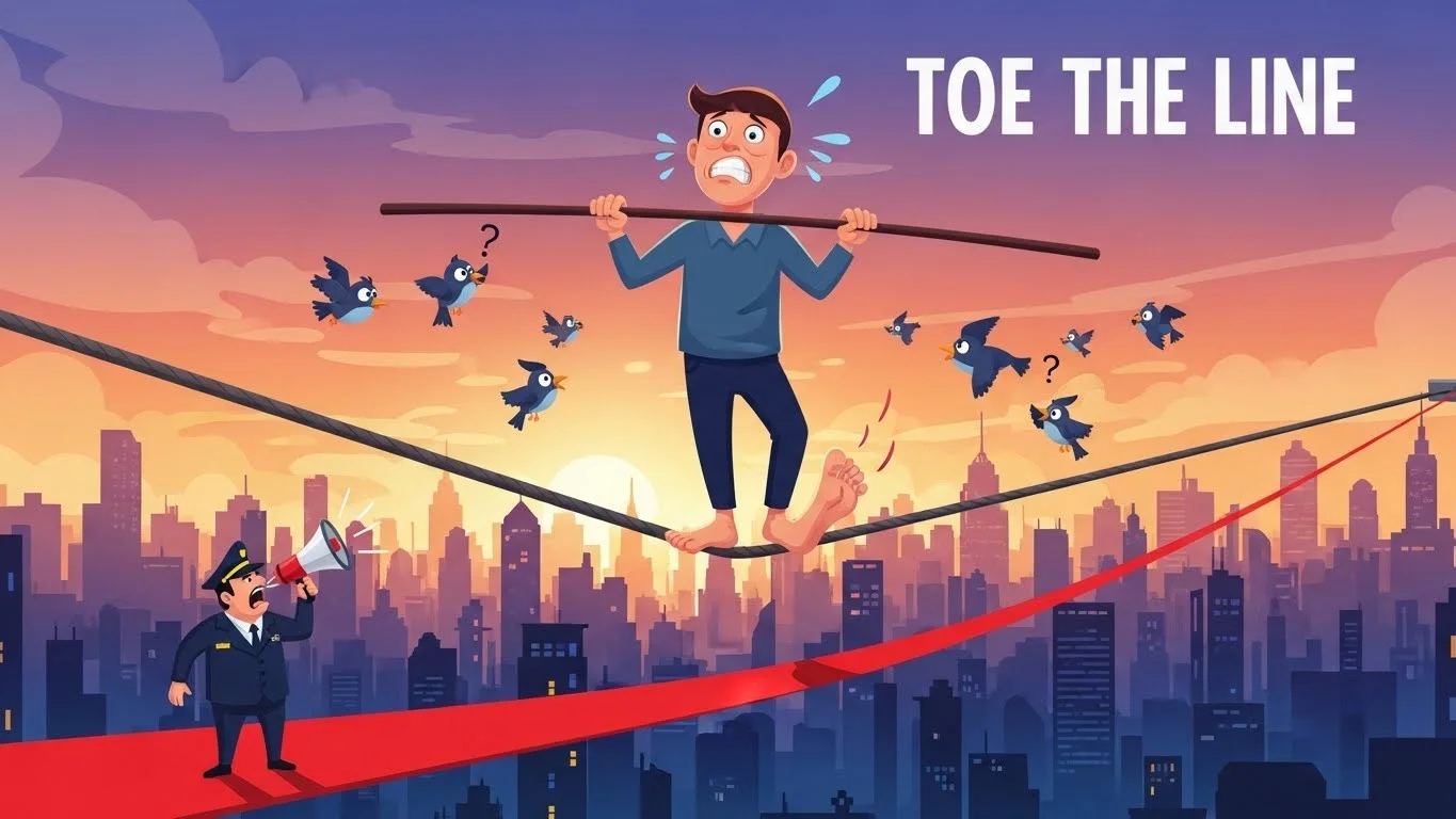 What Does Toe the Line Meaning