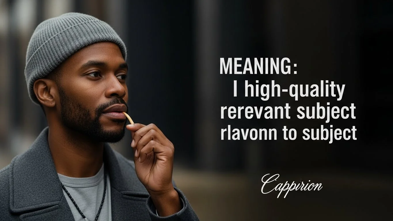 Why Understanding Caption Meaning Matters